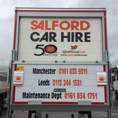 Vehicle Livery - Salford Van Hire by Watkin Signs Manchester